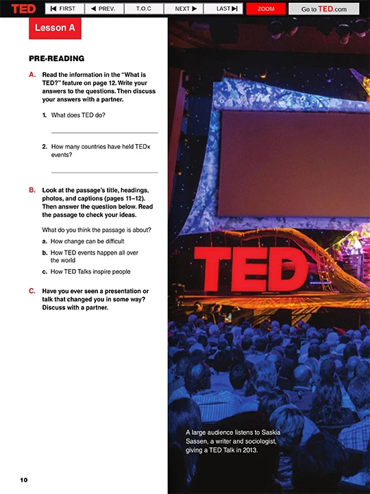 앤시니어 Level 7 · TED 21st Century Reading 1 샘플 1