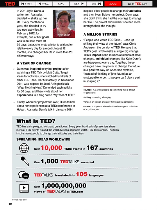 앤시니어 Level 7 · TED 21st Century Reading 1 샘플 2
